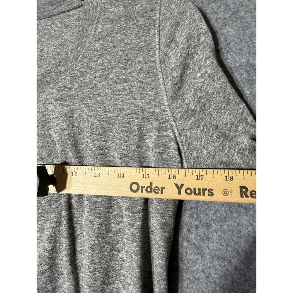 Monrow Classic Womens Long Sleeve Crew Neck Tee Heather Gray HT2162TJ-1 Size M - Picture 5 of 8